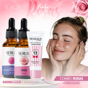 Serum Rosa y Colágeno con Bloqueador Solar Regalo - Hidrata profundamente y renueva tu piel