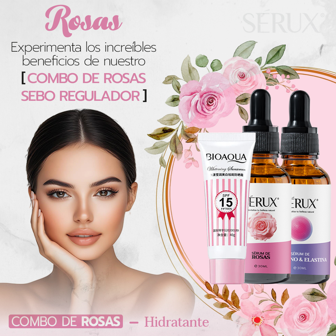 Serum Rosa y Colágeno con Bloqueador Solar Regalo - Hidrata profundamente y renueva tu piel - Imagen 3