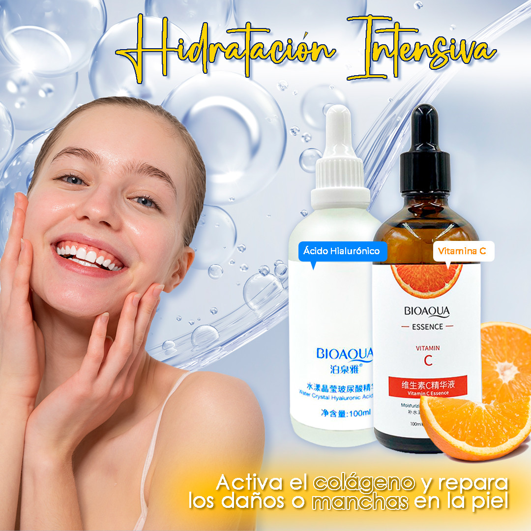 Set Hidratación Profunda y Contorno con Vitamina C - Recupera luminosidad y suavidad en tu rostro