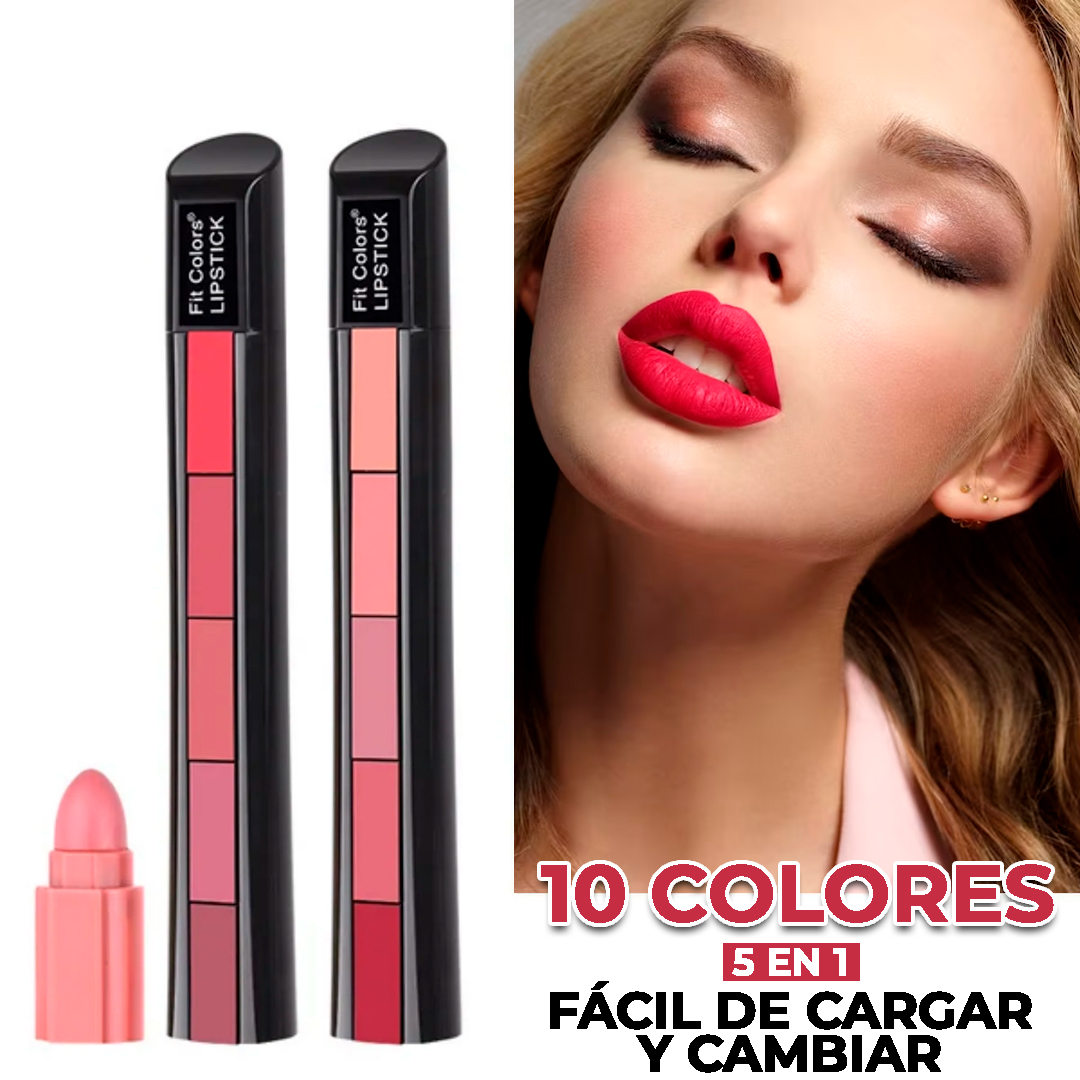 Set x2 Labial 5 en 1 Red y Nude 32.5G - Ahorra espacio en tu bolso con versatilidad - Imagen 3